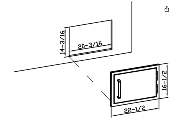 CBASDH2014 & CBASDH2014-B Cutout Dimension